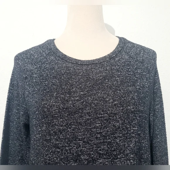 American Eagle Soft & Sexy Plush Long Sleeve Oversized Tunic Top XS Heather Gray - Picture 4 of 12